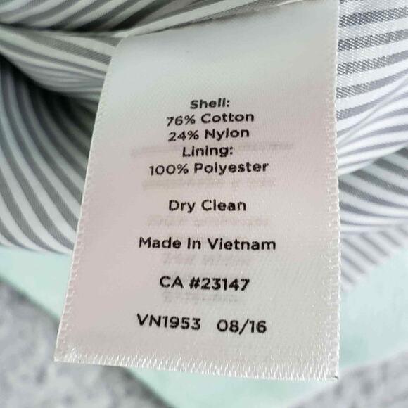 Talbots Blazer Jacket Womens Size 10 Stretch Knit Button Mint Green Lined - Picture 7 of 8